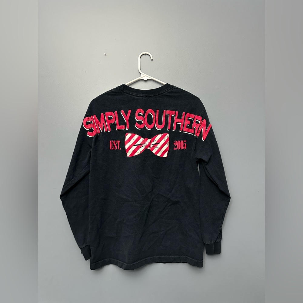 Navy blue simply southern long sleeve t shirt